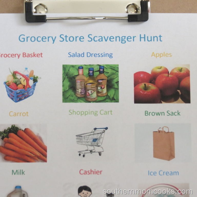 Grocery Store Scavenger Hunt