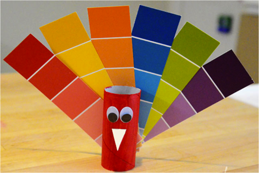 Paint Chip Peacock 