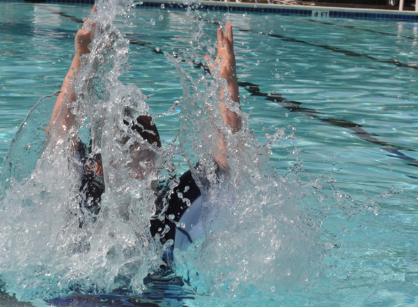 Splashing at the Houston Pool